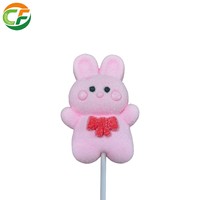 Marshmallow Lollipop Schattig Roze Konijnvormig Zacht Kauwbaar Zoet Fruitig Gummy Candy 35g in Zakje Kindersnacks Verjaardagsparty Favoren