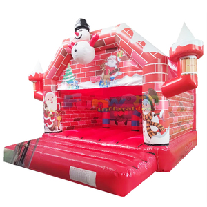 Castillo inflable comercial de calidad para Navidad, castillo hinchable 3D de jengibre para niños - Product Image 5