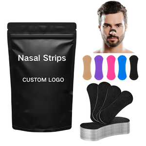 Bandelettes nasales <span class=keywords><strong>anti</strong></span>-ronflement personnalisables en gros, aide au sommeil naturelle, bande adhésive nasale pour le sport - Product Image 1