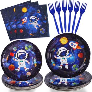 Space Themed Party Supplies Weltraum Geburtstag Dekorationen Alles Gute zum Geburtstag Banner Galaxy <span class=keywords><strong>Astronaut</strong></span> Party Dekorationen für Kinder - Product Image 1