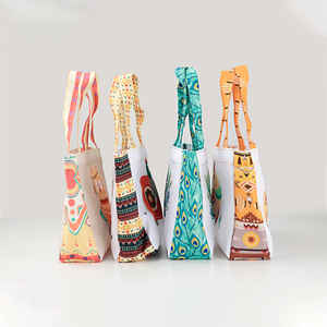 Sacs fourre-tout en coton personnalisables avec poignées, sacs de shopping en toile tendance, réutilisables, promotionnels, pour lettres et cadeaux - Product Image 2