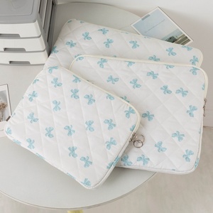 Puffy Độn Hoa In Máy Tính Xách Tay Tay Áo 11Inch 13Inch 15Inch Chần Nóc Máy Tính Túi Bìa Trường Hợp Cho <span class=keywords><strong>iPad</strong></span> Macbook Không Khí - Product Image 5