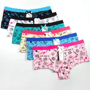 ユンメンニ下着ファッションILove You Printing Intimate Shorts Cotton Sexy Women Boyshorts