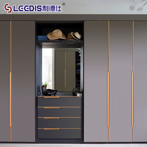 LCCDIS Modern Minimalist Cabinet Door Handles Aluminum Alloy Bar Shape For Wardrobe Kitchen Cabinets - Product Image 1