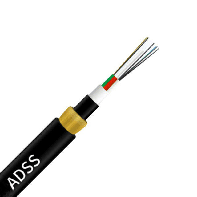Manufacturer Outdoor Fiber Optic Cable Self-supporting 12 24 48 Core Adss Optical Cable