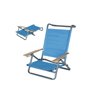 Extérieur promotionnel En Aluminium En Métal Léger Pliant <span class=keywords><strong>Camping</strong></span> Chaise de <span class=keywords><strong>Plage</strong></span> Basse avec Accoudoir En <span class=keywords><strong>Bois</strong></span> - Product Image 6