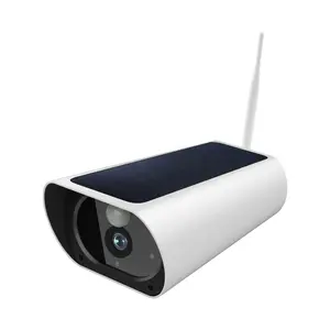 Caméra solaire sans fil 1080p, avec alarme et détection de mouvement, wifi, connexion à distance d'un téléphone, caméra solaire 2mp