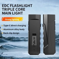 Haute Lumen 1500 lampe de poche UV Mini porte-clés stylo torche avec corps en alliage d'aluminium pour EDC Tactique Camping Logo personnalisé