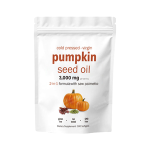 OEM自社ブランドパンプキンシードオイルソフトゲルカプセルコールドプレスピュアバージンオイルエッセンシャルオイル脂肪酸免疫力向上 - Product Image 1