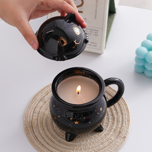 Biểu Tượng Tùy Chỉnh 11Oz Gốm Phù Thủy Cốc Sáng Tạo Ma Thuật Vạc Cốc Cà Phê Halloween Trang Trí Nến Lọ Cổ Tích Chủ Đề Trang Trí - Product Image 2