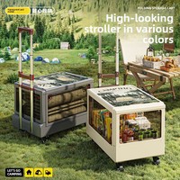 Boîte de rangement extérieure pliable multifonctionnelle au design moderne Boîte de rangement pour coffre de camping en plastique PP