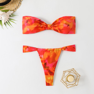 ビーチウェア水着カスタム水着2ピースビキニセット女性用フリーデザインセクシー水着 - Product Image 4
