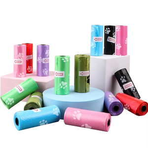 Sacs à déjections pour chiens et chats, 6 rouleaux, en plastique, style simple, pour promenades en extérieur, écologiques, anti-fuites, biodégradables - Product Image 6