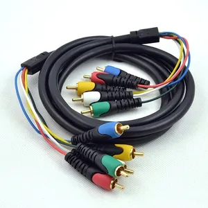 <span class=keywords><strong>Cable</strong></span> <span class=keywords><strong>AV</strong></span> Chapado en Oro de 1.8m con 5 Conectores RCA para HDTV, DVD, VCR, Reproductor de CD y Sistema de Cine en Casa, <span class=keywords><strong>Cable</strong></span> RCA de Audio/Video <span class=keywords><strong>RGB</strong></span> - Product Image 4