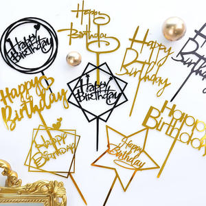 Merri Wish - Accesorios para Pasteles al por Mayor, Varios Adornos Acrílicos para Pasteles de Boda, Aniversario y Cumpleaños - Product Image 1