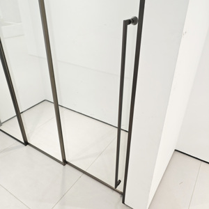 <span class=keywords><strong>Venta</strong></span> Directa <span class=keywords><strong>de</strong></span> Fábrica: Puerta Corredera Doble <span class=keywords><strong>de</strong></span> Vidrio <span class=keywords><strong>para</strong></span> Ducha <span class=keywords><strong>de</strong></span> Hotel con Marco Pulido y Dos Paneles Deslizantes - Product Image 4