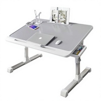 Table de chevet pliable et réglable en hauteur pour chambre d'enfant, bureau d'étude à domicile pour élèves du primaire, bureau d'ordinateur pour baie vitrée