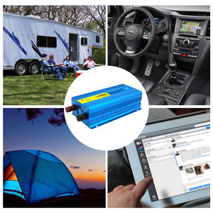 Onduleur de voiture à onde sinusoïdale Pure <span class=keywords><strong>1000W</strong></span>, <span class=keywords><strong>convertisseur</strong></span> de signal électrique de <span class=keywords><strong>camping</strong></span>, double sortie USB, 12V/24V DC à AC 220V/230V, 2kva - Product Image 5