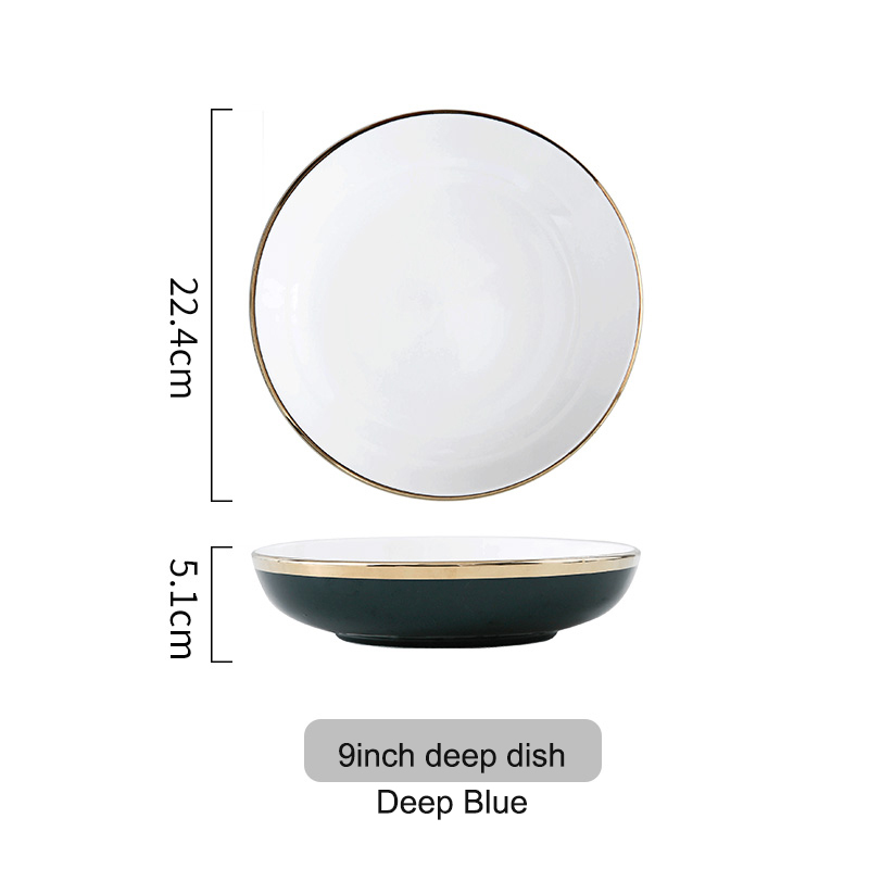9 inch deep dish white
