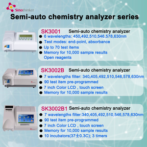 SK3002B Semi Auto Chemistry <strong>Analyzer</strong> Price Biochemical <strong>Analyzer</strong> Clinical <strong>Automated</strong> Blood <strong>Biochemistry</strong> <strong>Analyzer</strong> Test - Product Image 2