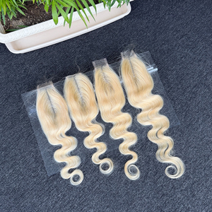 ผม2X6สีบลอนด์100% ปิดลูกไม้ความละเอียดสูงแบบไม่ผ่านกระบวนการผมมนุษย์ชาวบราซิล - Product Image 4