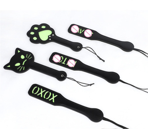 Jouet sexuel pour adulte battant soumis fouet fétiche crépus Bondage SM fouet cuir fessée pagaies lumineuses - Product Image 2