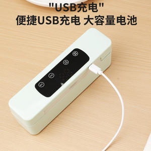 Mini scelleuse sous vide portable pour la conservation de la fraîcheur des aliments, avec affichage numérique, alimentée par USB, blanche - Product Image 3