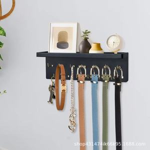 Wooden jewelry and bracelet <b>hook</b> rack, wall-mounted bracelet and necklace rack, wall display shelf. - Product Image 2