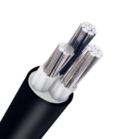 Cable concéntrico de aluminio de 0,6/1kv con aislamiento de Xlpe/PVC Cable de núcleo de cobre de bajo voltaje para construcción y central eléctrica