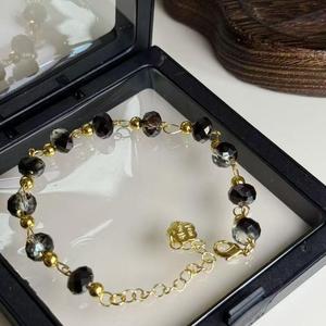 Pulseras de Cuentas de Cristal Coloridas, Conjunto de Joyería para Mujer, Brazaletes de Moda Brillantes, Cadena de Lujo, Joyería de Alta Gama, Precio Bajo al por Mayor - Product Image 3