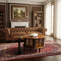Ensemble de tables basses gigognes modernes et durables en bois massif, design contemporain, multi-usages, pour salon, mobilier de maison BOSMAR