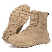 Bottes tactiques d'extérieur pour hommes, hautes, respirantes, à lacets, résistantes à l'usure, pour la randonnée et l'alpinisme