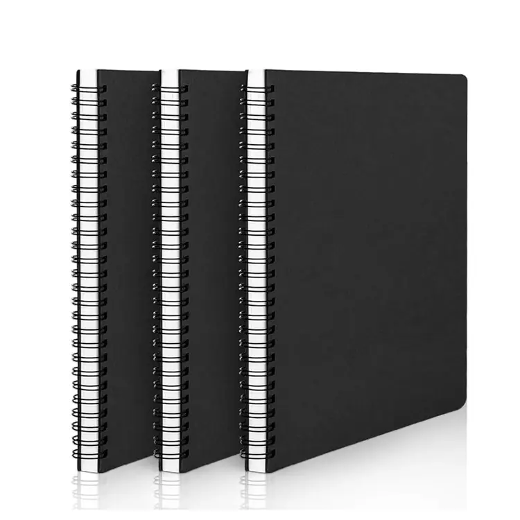 Vendita calda all'ingrosso personalizzabile A5 formato Journal Notebook di rilegatura spessa sublimazione bianco a spirale Notebook