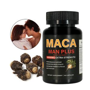 Chinaherbs Polvo de Maca Negra para Apoyar la Salud, Aumentar la Energía, Activar la Vitalidad, Cápsulas de Raíz de Maca para Hombres - Product Image 1