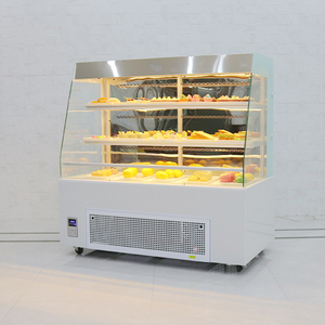 Vetrina Elegante e Spaziosa in Marmo e Vetro Temperato, Frigorifero Aperto con Design Moderno per Pasticceria - Product Image 3