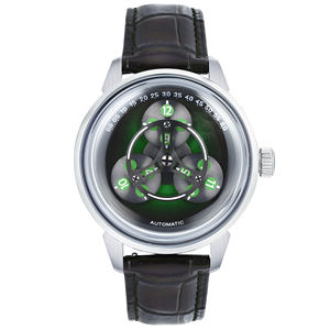Montre mécanique automatique squelette pour homme, personnalisable en gros, mouvement squelette, étanche, boîtier en acier inoxydable 316L, verre saphir - Product Image 1