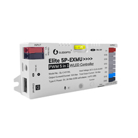 Controlador WLED 5 en 1 JIUAN GL-C-611WL Elite 5P-EXMU PWM con 5 Canales RGB/W/CCT/Dimming, 720W, Alcance de 15M, WiFi, 2 Años de Garantía