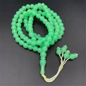 La fábrica suministra al por mayor cuentas de piedra de 10 mm de la marca YASEEN, 99 piezas, cuentas luminosas étnicas Tasbih, recuerdos religiosos para Eid Mubarak. - Product Image 1