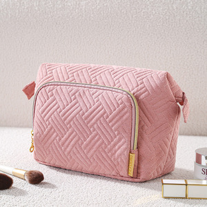 Sacs de toilette et de maquillage pour femmes, de grande capacité, matelassés, avec fermeture éclair, pour voyages, étiquette privée, professionnel - Product Image 4