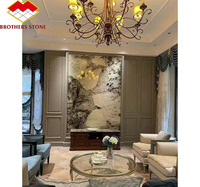 Design moderne de Lumi Stone rétro-éclairé Pandora blanc Quartzite poli mur de pierre de marbre pour hôtel Patagonia dalle de granit