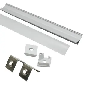 2020 Recessed mounting led aluminum profile for interior lighting with frosted cover