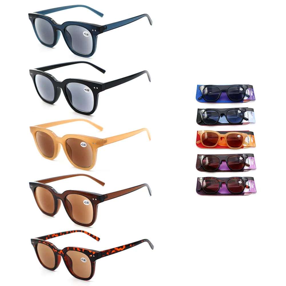 Di alta qualità Gafas de sol de presbicia premium marrone occhiali da lettura per il sole