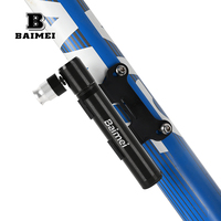 Pompe à vélo BAIMEI durable et légère, mini pompe manuelle portable haute pression 80-130 PSI, valve AV/FV, en alliage d'aluminium