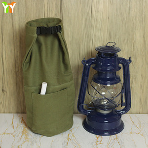 Outdoor camping portable kerosene <b>lamp</b> canvas storage bag, retro LED rechargeable decorative <b>lantern</b> protective cover. - Product Image 3