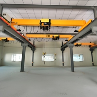 Grue de levage électrique monopoutre européenne à hauteur de levage personnalisable, 1 à 20 tonnes, pour usine de traitement de machines
