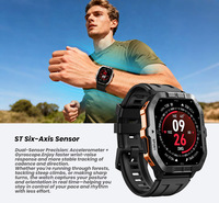 Reloj Inteligente C32pro con GPS, Monitor de Actividad Física, Pantalla TFT, Resistente al Agua IP67, para Llamadas, Salud al Aire Libre, Contador de Pasos, Sensor de Seis Ejes