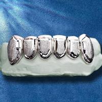 Gallerley Design personnalisé pour hommes HipHop Trendy Sterling Silver S925 Plating Polishing Sterling Silver Diamond Dust Grillz