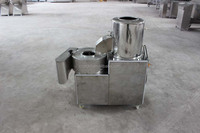 Automatische aardappel schil-, was- en snijmachine 3-in-1 groentesnijder voor frieten, chips, zoete aardappel en taro-wortel