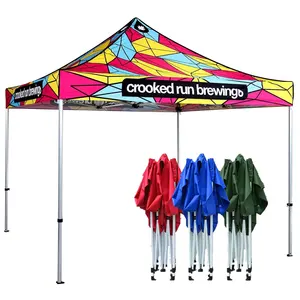 PIXING Wholesale Canopy Tent 10x10 Custom Print Shade Awning Canopy Stretch Gazebo Tent Commercial Canopies