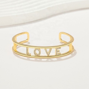 Bijouterie Joyería : Bracelets et Joncs Sophistiqués pour Femmes, en Alliage de Cuivre Plaqué Or 18K, Simples, Vente en Gros, Bijoux de Mode - Product Image 3